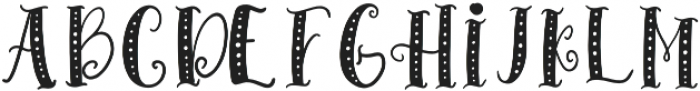 HoHoHoliday Collection Dots  otf (400) Font LOWERCASE