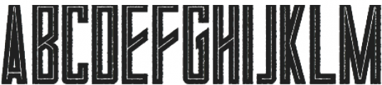 Hobric Inline Rough ttf (400) Font LOWERCASE