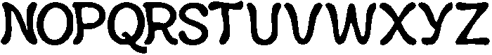 Hobujo ttf (400) Font UPPERCASE