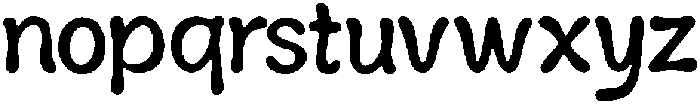 Hobujo ttf (400) Font LOWERCASE