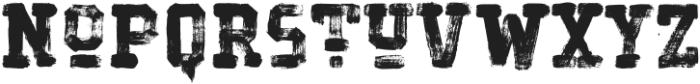 Hockeynight Serif Brush Bold otf (700) Font LOWERCASE