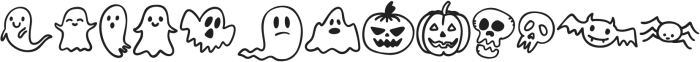 Hocus Slime Dingbats Regular otf (400) Font UPPERCASE