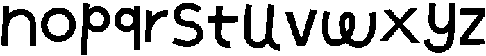 Hofer Regular otf (400) Font LOWERCASE