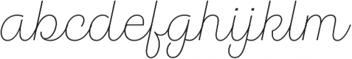 Hogar Script ExtraLight otf (200) Font LOWERCASE