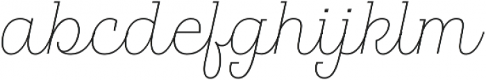Hogar Slab Script ExtraLight otf (200) Font LOWERCASE