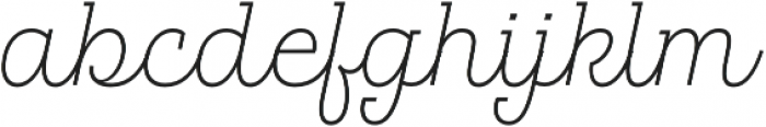 Hogar Slab Script Light otf (300) Font LOWERCASE