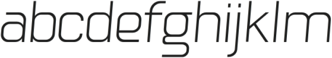 Hogira Extra Light Italic otf (200) Font LOWERCASE