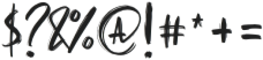 HoglaBrush-Regular otf (400) Font OTHER CHARS