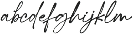 Holadea Script Regular otf (400) Font LOWERCASE