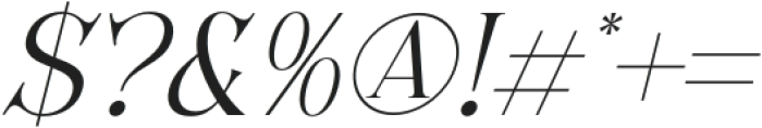 Holage Italic otf (400) Font OTHER CHARS