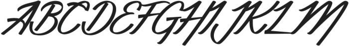 Holasky Italic otf (400) Font UPPERCASE