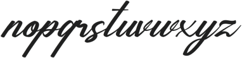 Holasky Italic otf (400) Font LOWERCASE