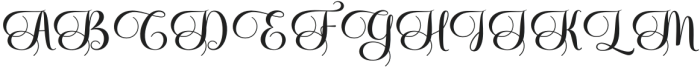 Holedan Heart  Regular otf (400) Font UPPERCASE