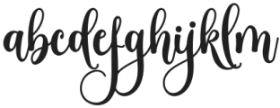 Holiday Coming Regular otf (400) Font LOWERCASE