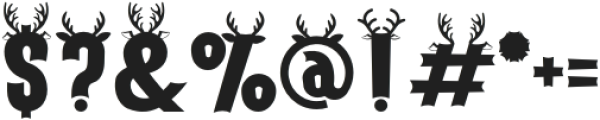 Holiday Harmony Deer otf (400) Font OTHER CHARS