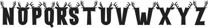 Holiday Harmony Deer otf (400) Font UPPERCASE