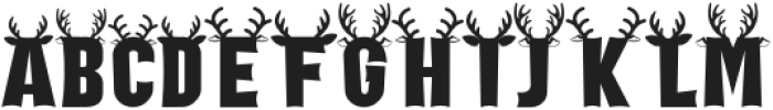 Holiday Harmony Deer otf (400) Font LOWERCASE