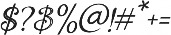 Holiday Present Inline Italic otf (400) Font OTHER CHARS