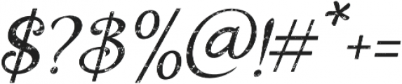 Holiday Present Rough Italic otf (400) Font OTHER CHARS