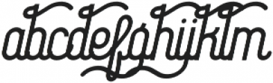 Holiday Regular Glyphs otf (400) Font LOWERCASE