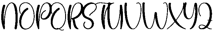Holiday Regular otf (400) Font UPPERCASE