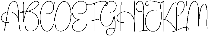 Holiday Regular otf (400) Font UPPERCASE