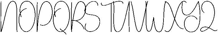 Holiday Regular otf (400) Font UPPERCASE