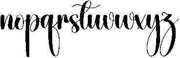 Holiday Regular otf (400) Font LOWERCASE