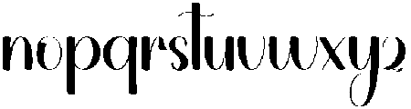 Holiday Regular otf (400) Font LOWERCASE