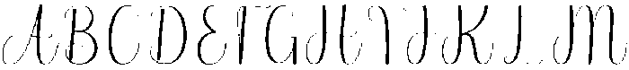Holiday Regular otf (400) Font UPPERCASE