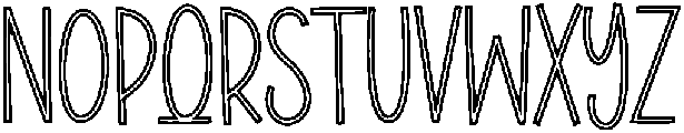 Holiday Regular otf (400) Font UPPERCASE