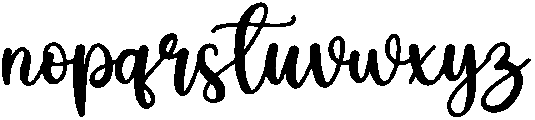 Holiday Regular otf (400) Font LOWERCASE
