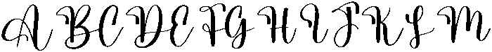 Holiday Regular otf (400) Font UPPERCASE