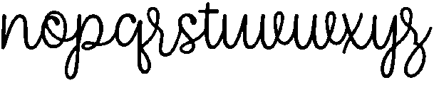 Holiday Regular otf (400) Font LOWERCASE