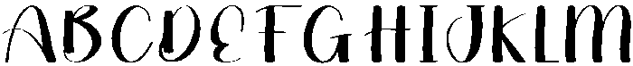 Holiday Regular otf (400) Font UPPERCASE