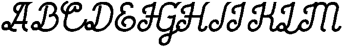 Holiday Regular otf (400) Font UPPERCASE