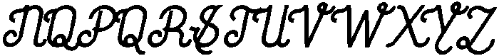 Holiday Regular otf (400) Font UPPERCASE