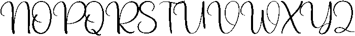 Holiday Regular otf (400) Font UPPERCASE