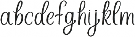Holiday Spice otf (400) Font LOWERCASE