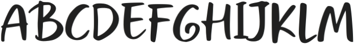 Holiday Trip otf (400) Font UPPERCASE