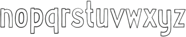 Holiday Vibes Outline otf (400) Font LOWERCASE