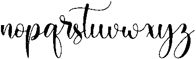 Holiday otf (400) Font LOWERCASE