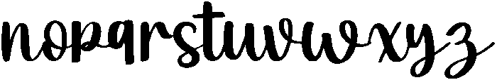Holiday otf (400) Font LOWERCASE