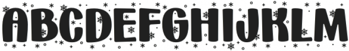 HolidaySnowflakes-Regular otf (400) Font LOWERCASE