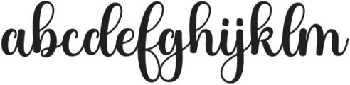 HolidayStart otf (400) Font LOWERCASE