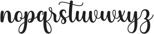 HolidayStart otf (400) Font LOWERCASE