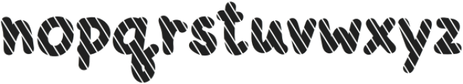 HolidayStripes Regular otf (400) Font LOWERCASE