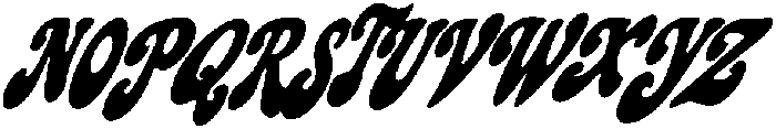 Holidaze Display Italic ttf (400) Font UPPERCASE