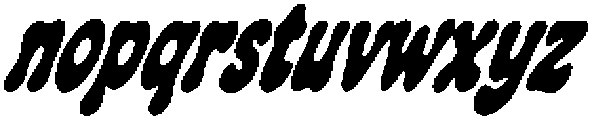 Holidaze Display Italic ttf (400) Font LOWERCASE