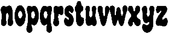 Holidaze Display Regular ttf (400) Font LOWERCASE